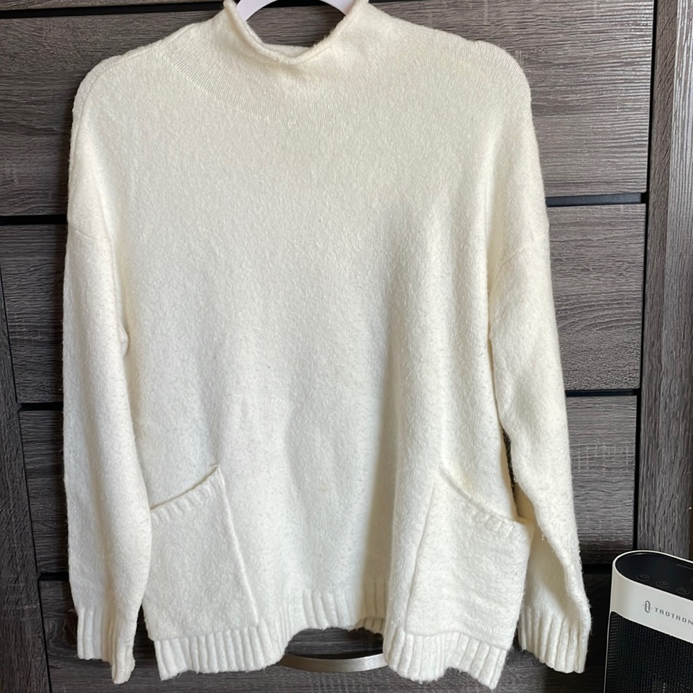 Ady P mock neck oversized sweater